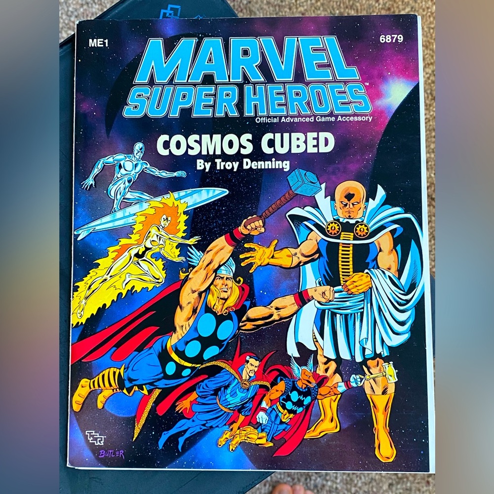 Complete MARVEL Super Heroes RPG COSMOS CUBED Scenario Pack ME1 6879 TSR  (EXC)
